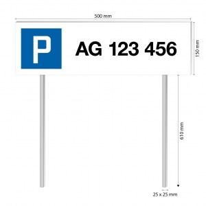 1302_Parkplatzschild-Kennzeichen_Stechschild