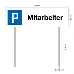 1305_Parkplatzschild-Mitarbeiter_Stechschild
