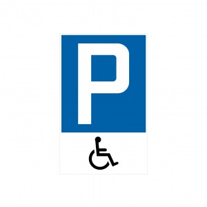 1306_Parkplatzschild-Rollstuhlfahrer_Kleber